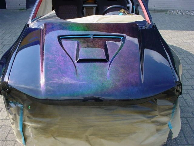 black glitter spray paint on car｜TikTok Search