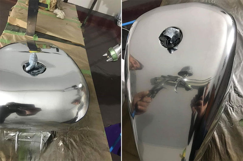 Easy Chrome paint - brush-on spray-on mirror effect