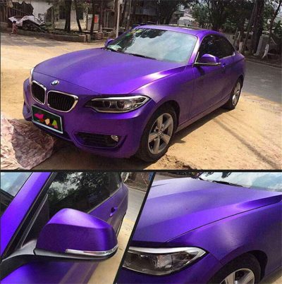 Purple Brushed Matte Chrome